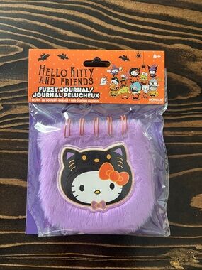 Hello Kitty Purple Fuzzy Journal with Orange Bow Forever21